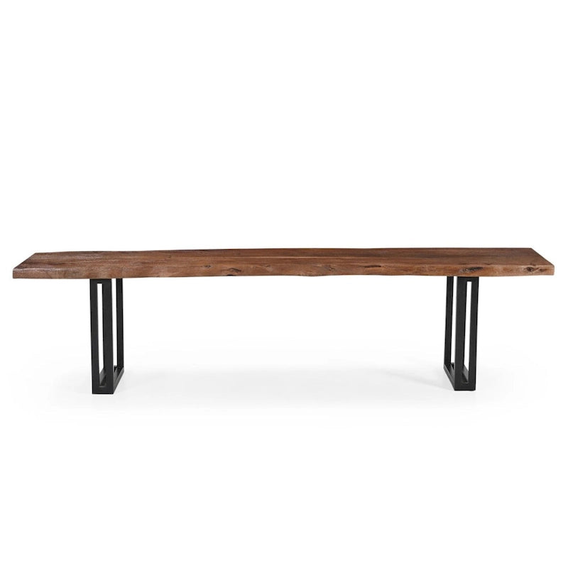 Solid Wood Dining Bench - Brown
